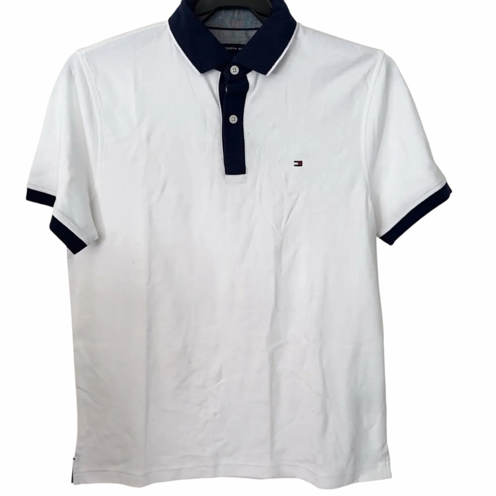 Tommy Hilfiger Men's Polo Shirt with Navy Accents